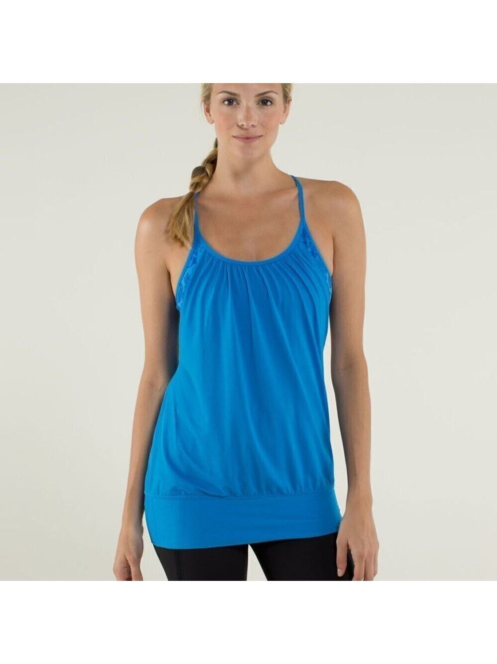 Lululemon No Limits Tank Top Size 4 | Built-in Bra | Yoga Gym Workout Racerback